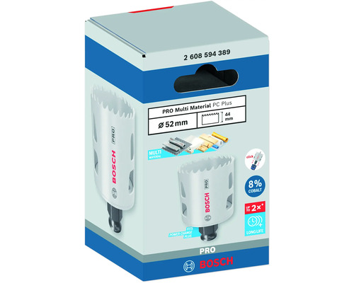 Bosch Pro Multi Material Lochsäge, 52 Millimeter Durchmesser, Verpackung