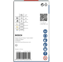 Informationen zu Bosch Sägeblättern, Umdrehungszahlen, Papierverpackung, Barcode und Sicherheitshinweisen