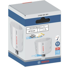 Verpackung einer Bosch Pro Multi Material Lochsäge mit 73 Millimeter Durchmesser