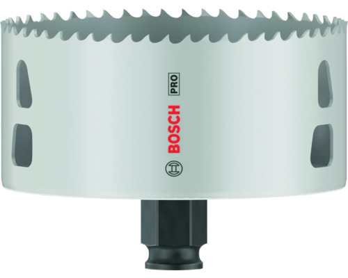 Lochsäge mit Zähnen und Bosch Logo