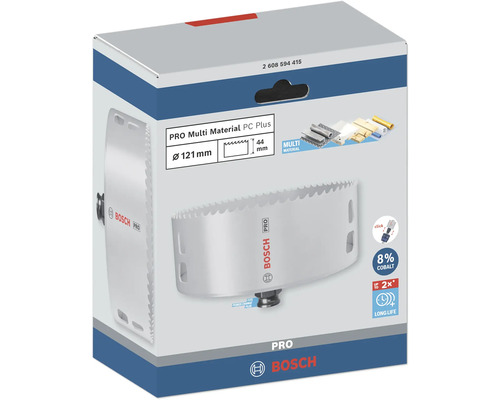 Bosch Pro Multi Material Lochsäge PC Plus, Durchmesser 121 Millimeter