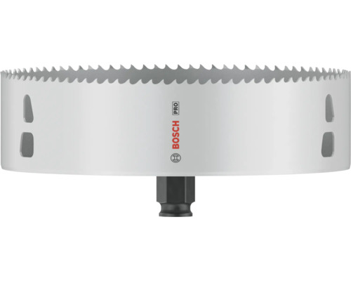 Lochsäge aus Metall mit Bosch Logo