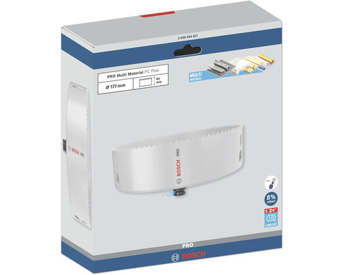Bosch Pro Multi Material Lochsäge PC Plus mit 177 Millimeter Durchmesser im Karton