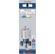 Bosch Pro Multi Material Lochsäge PC Plus Starter Set, Durchmesser 51 Millimeter