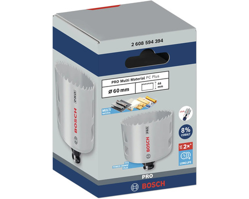 Bosch Pro Multi Material PC Plus Lochsäge mit 60 Millimeter Durchmesser in Verpackung