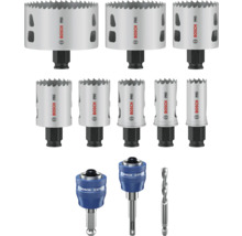 Bosch Lochsägen Set mit Bohrern und Aufnahmen