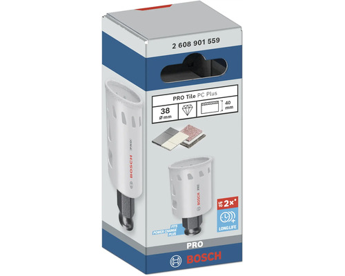 Bosch Pro Fliesenlochsaege PC Plus, 38 Millimeter Durchmesser