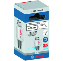 Bosch Pro Sheet Metal PC Plus Lochsäge, Durchmesser 33 Millimeter, Verpackung