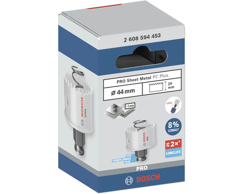 Bosch Lochsäge für Blech mit 44 Millimeter Durchmesser in Verpackung