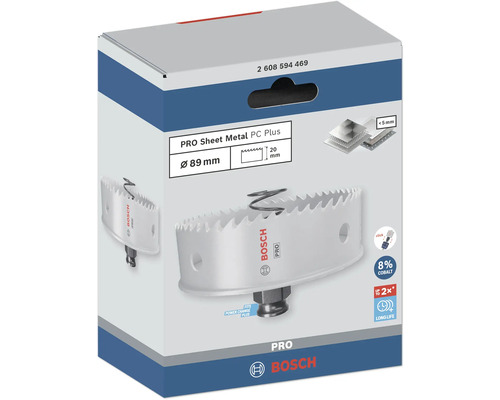 Bosch Lochsäge Pro Sheet Metal PC Plus, Durchmesser 89 Millimeter