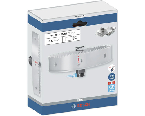 Bosch Pro Sheet Metal PC Plus Lochsäge, Durchmesser 127 Millimeter