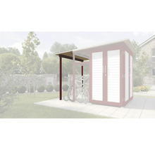 Schleppdach Family für weka Garten Q 224x71 cm rot-weiß