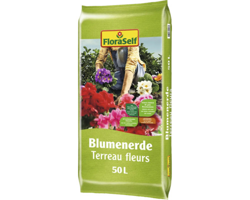 FloraSelf Blumenerde im 50 Liter Sack