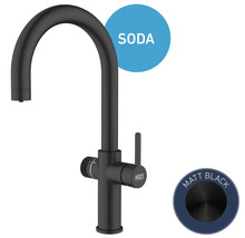 Schwarzer Küchenarmatur mit Soda-Funktion und Merkmal Matt Schwarz