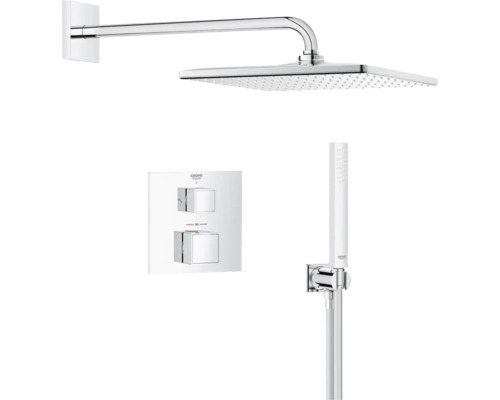 Duschsystem mit Kopfbrause, Handbrause und Thermostat von Grohe