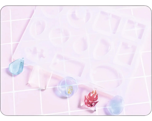 Silikonform mit verschiedenen Formen für Bastelprojekte