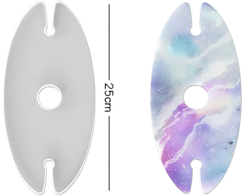 Zwei Ablagen für Weingläser, jeweils 25 cm hoch