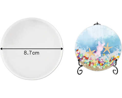 Dekorationsobjekt, Durchmesser 8,7 cm, mit Dekor-Elementen