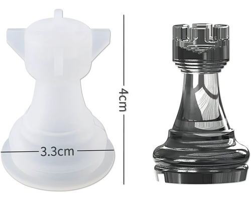 Schachfigurenform mit Maßangaben