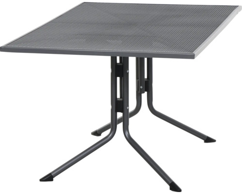 Quadratischer Klapptisch für den Garten aus Metall