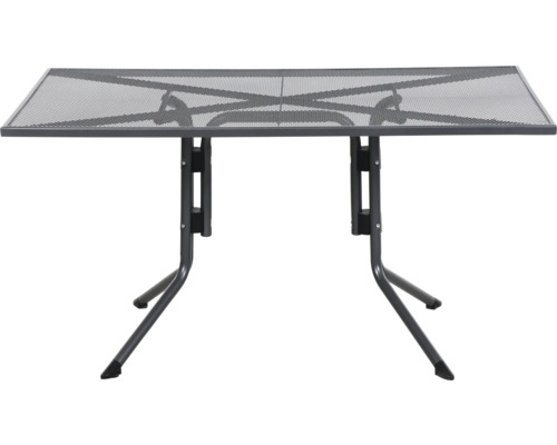 Rechteckiger Gartentisch aus Metall mit Klappfunktion