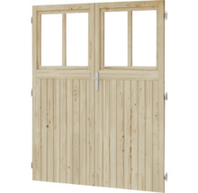 Holzdoppeltür mit Fenstern für den Hornbach Webshop