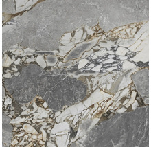 Nahaufnahme einer Fliese mit Marmoroptik