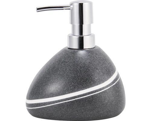 Seifenspender aus Stein mit Chrompumpe