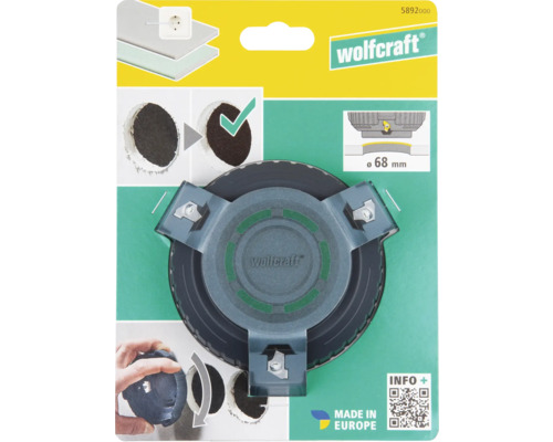 Lochschneider Wolfcraft 68mm für Gipskarton