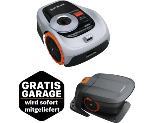 Mähroboter SEGWAY Navimow i105E, 18cm/500 m² mit App, ohne Begrenzungsdraht mit GPS-RTK Technologie und KI-gestützte Kartierung, inkl. Antenne + GRATIS Zugabeartikel Garage Garage S für Navimow i Serie Navimow Mähroboter mit kostenloser Garage