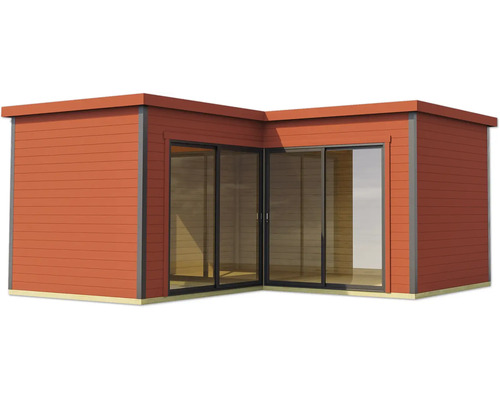 Modernes Gartenhaus mit Schiebetüren