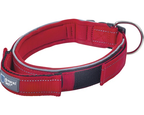 Hundehalsband aus Nylon mit Reflektorstreifen und Metallring