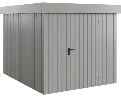 Gartenhaus Hörmann EcoStar Euroline Flachdach, Einzeltür 237 x 278 cm graualuminium