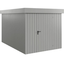 Gartenhaus Hörmann EcoStar Euroline Flachdach, Einzeltür 237 x 325 cm grau