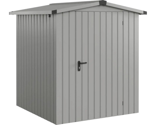 Gartenhaus Hörmann EcoStar Euroline Satteldach, Einzeltür 189 x 181 cm graualuminium