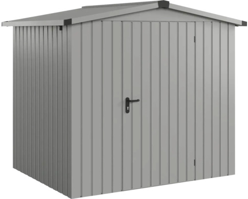 Gartenhaus Hörmann EcoStar Euroline Satteldach, Einzeltür 237 x 181 cm graualuminium