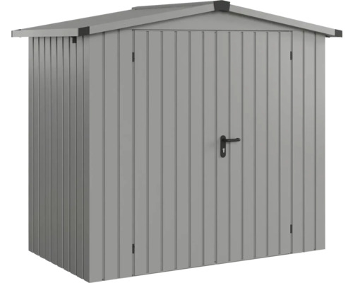 Gartenhaus Hörmann EcoStar Euroline Satteldach, Doppeltür 237 x 134 cm graualuminium