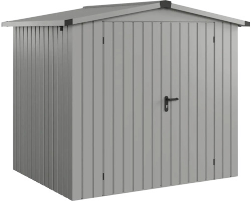 Gartenhaus Hörmann EcoStar Euroline Satteldach, Doppeltür 237 x 181 cm graualuminium