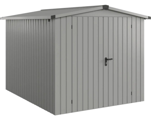 Gartenhaus Hörmann EcoStar Euroline Satteldach, Doppeltür 237 x 278 cm graualuminium