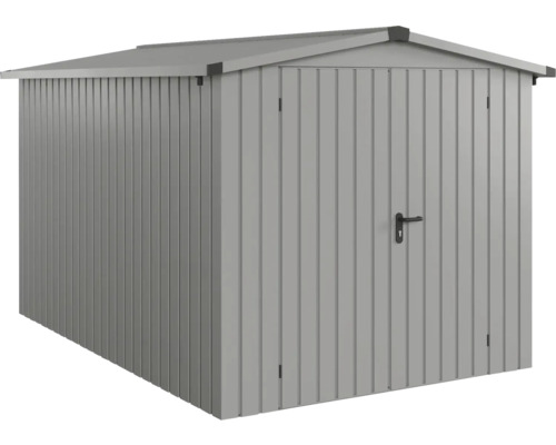 Gartenhaus Hörmann EcoStar Euroline Satteldach, Doppeltür 237 x 325 cm graualuminium
