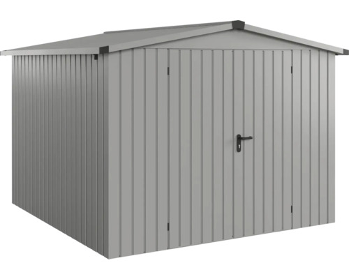 Gartenhaus Hörmann EcoStar Euroline Satteldach, Doppeltür 285 x 278 cm graualuminium