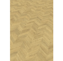 Helle Holzoptik im Fischgrätmuster für Bodenbeläge.