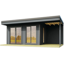 Gartenhaus mit Doppeltür und Terrasse