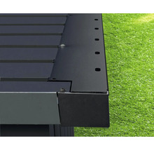 Laubabdeckung Hörmann EcoStar Euroline 9006 138 x 11 x 1,4 cm schwarz