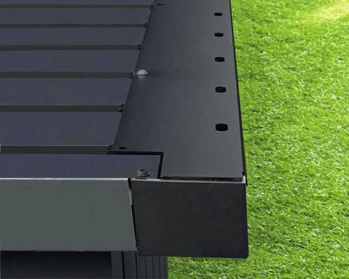 Laubabdeckung Hörmann EcoStar Euroline 9006 138 x 11 x 1,4 cm schwarz