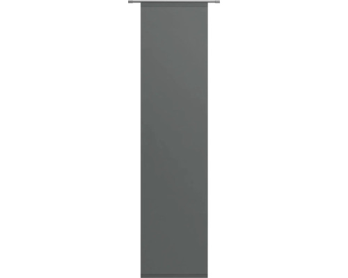 Schiebegardine nach Maß Saros schwarz 60 cm breit Graues Seitenzugrollo für Fenster