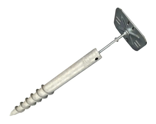 Schraubfundament Hörmann EcoStar Euroline 13 Schrauben 6 x 6 x 66 cm silber