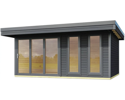 Gartenhaus mit Fenstern und Tür