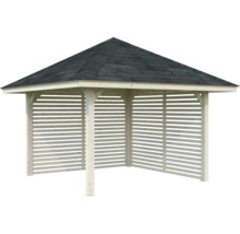 Holzpavillon mit Dachschindeln