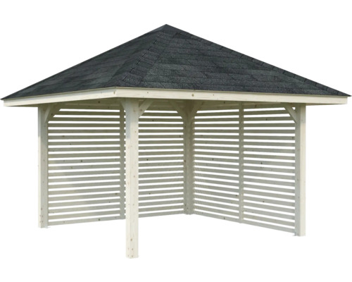Holzpavillon mit Dachschindeln